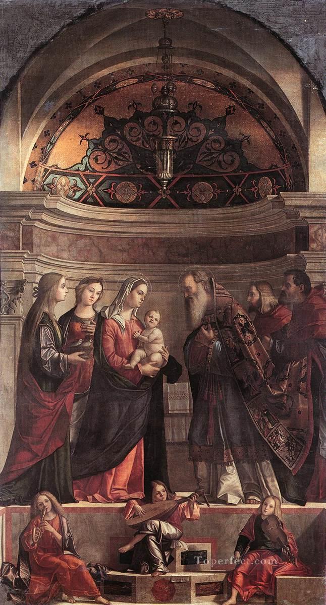 Presentación de Jesús en el Templo religioso Vittore Carpaccio religioso cristiano Pintura al óleo